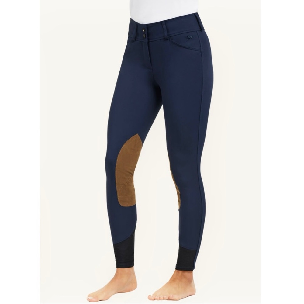 RJ CLASSICS Gulf Front Zip Riding Breeches Navy Blue Size 30R